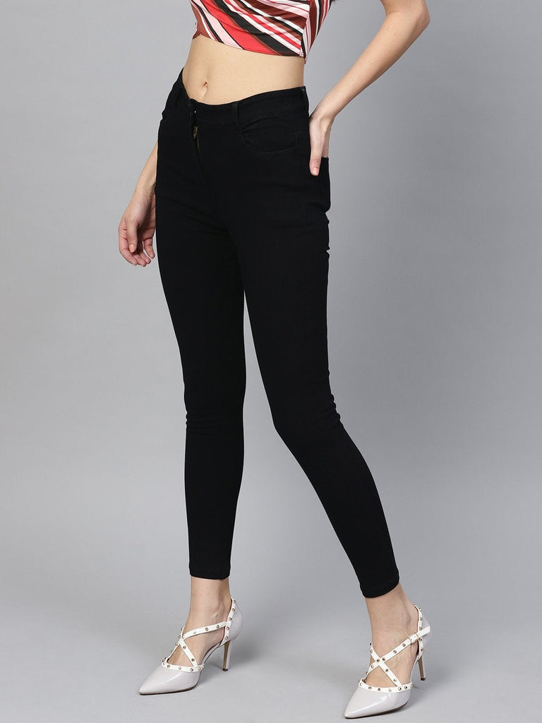 Women's Black Cropped Jeans