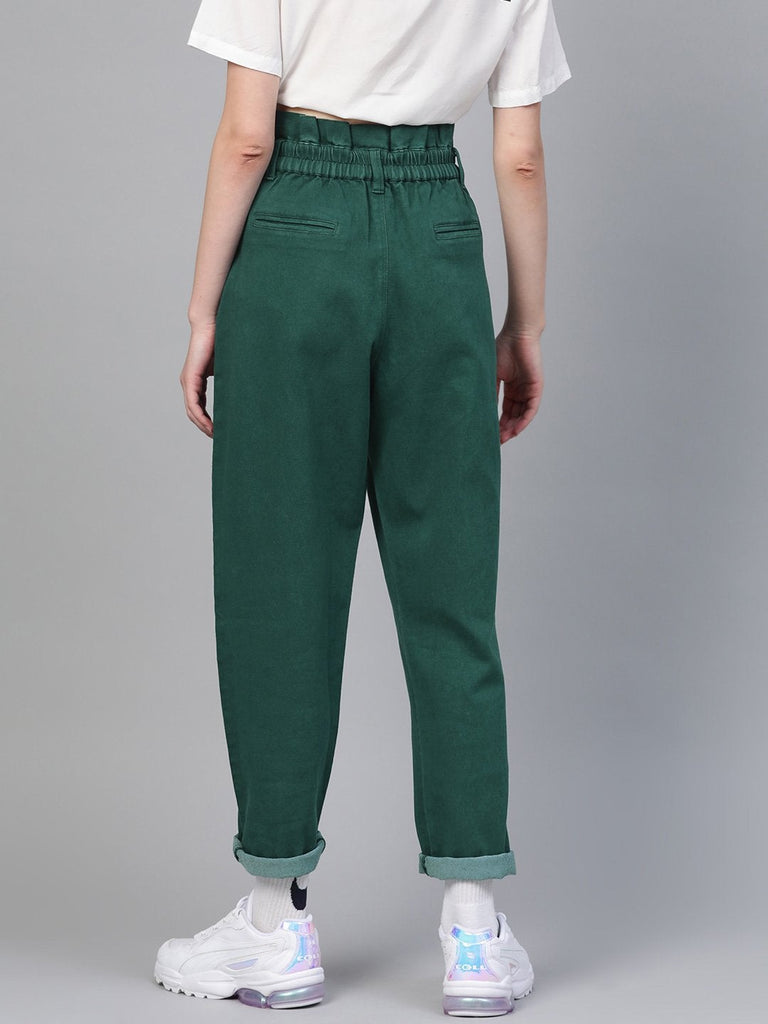 Women's Emerald Green Slouchy Jeans