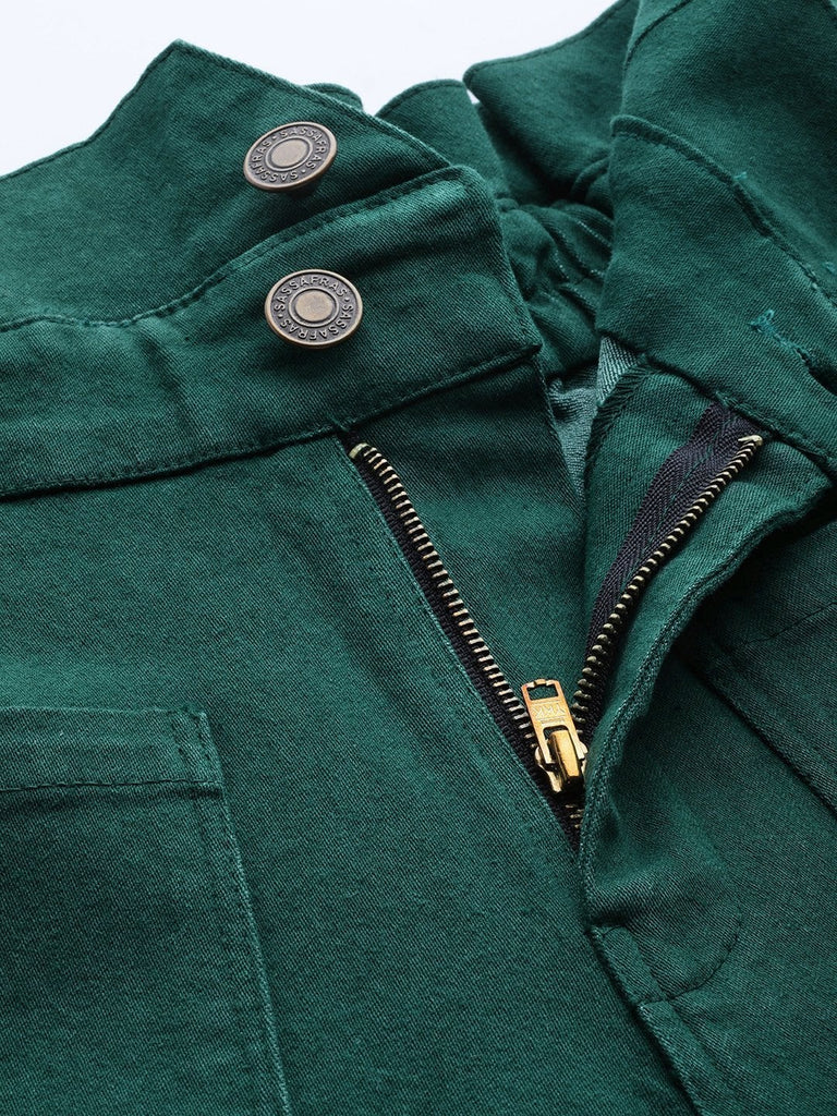 Women's Emerald Green Slouchy Jeans