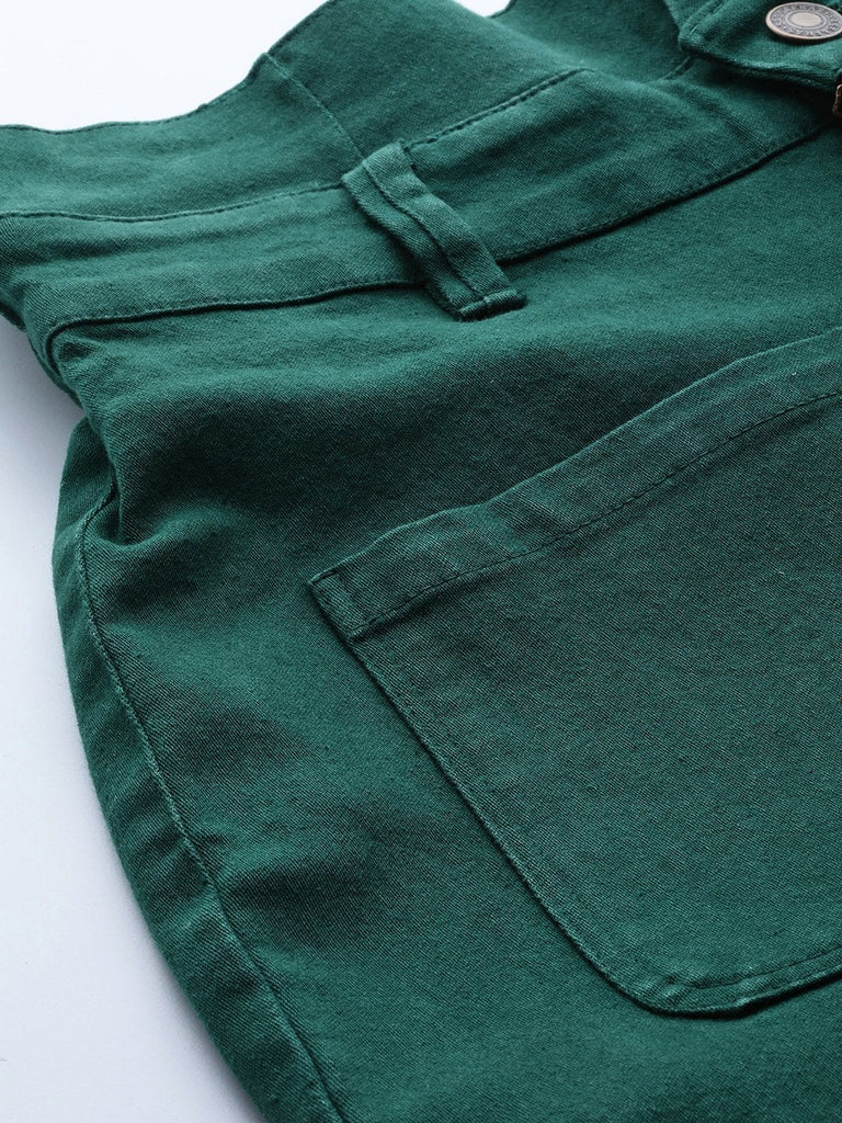 Women's Emerald Green Slouchy Jeans