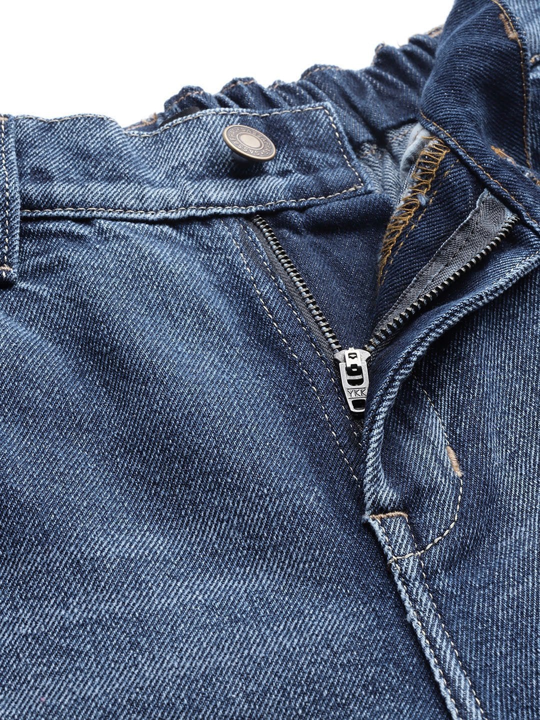 Women's Blue Vintage Distress Jeans - SASSAFRAS