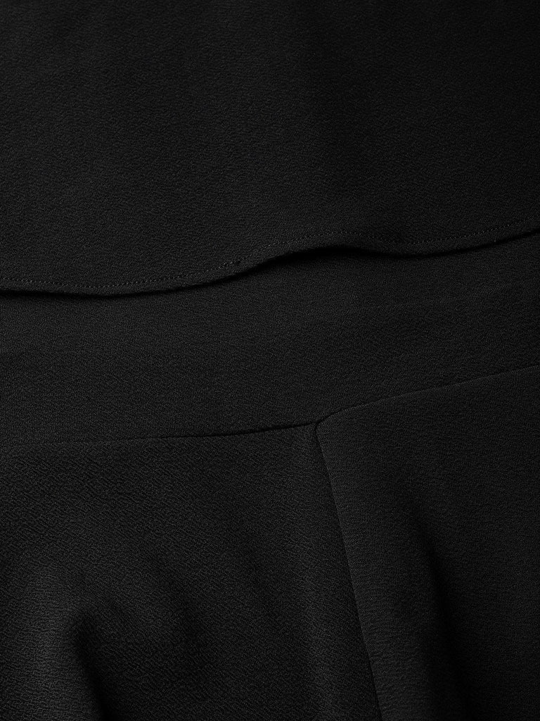 Women's Black Layered Jumpsuit