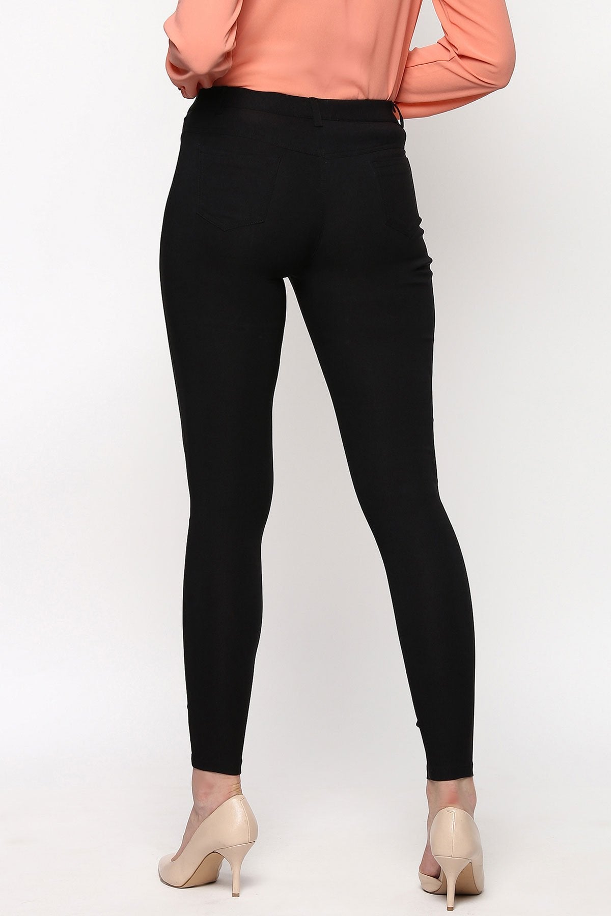 Women's Black Ripped Jegging - SASSAFRAS