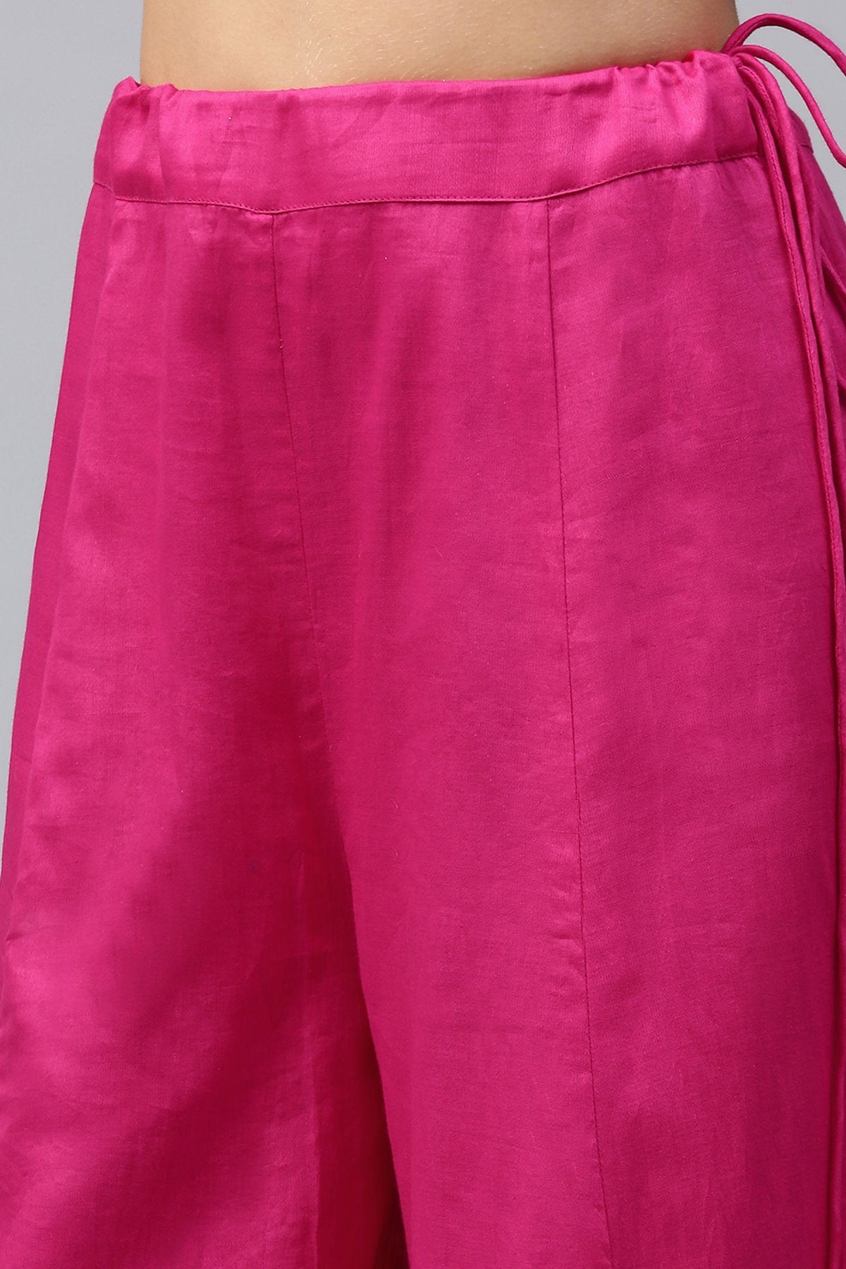 Women's Fuschia Flared Pants - SASSAFRAS