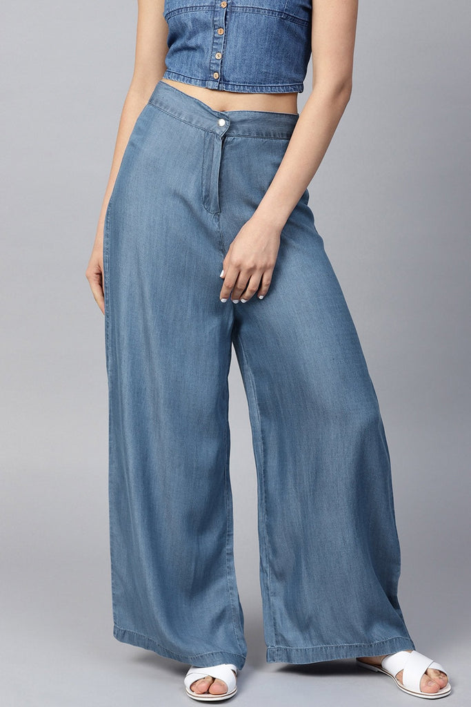 Women's Blue Denim Pants