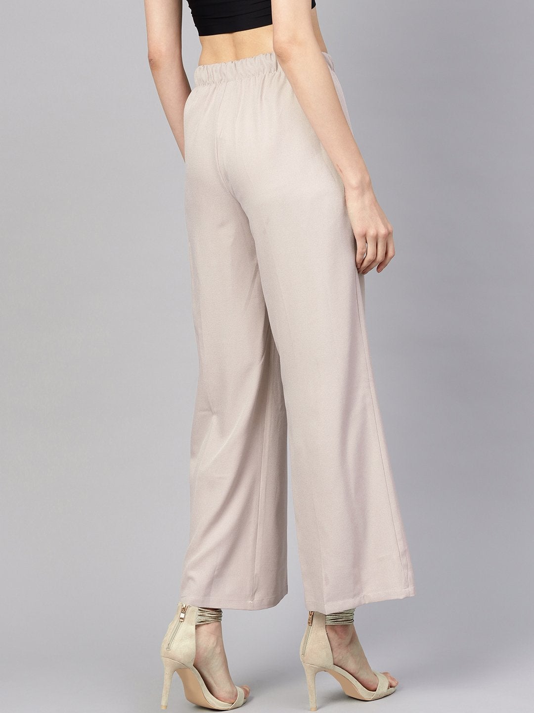 Women's Mauve Palazzo Pants - SASSAFRAS