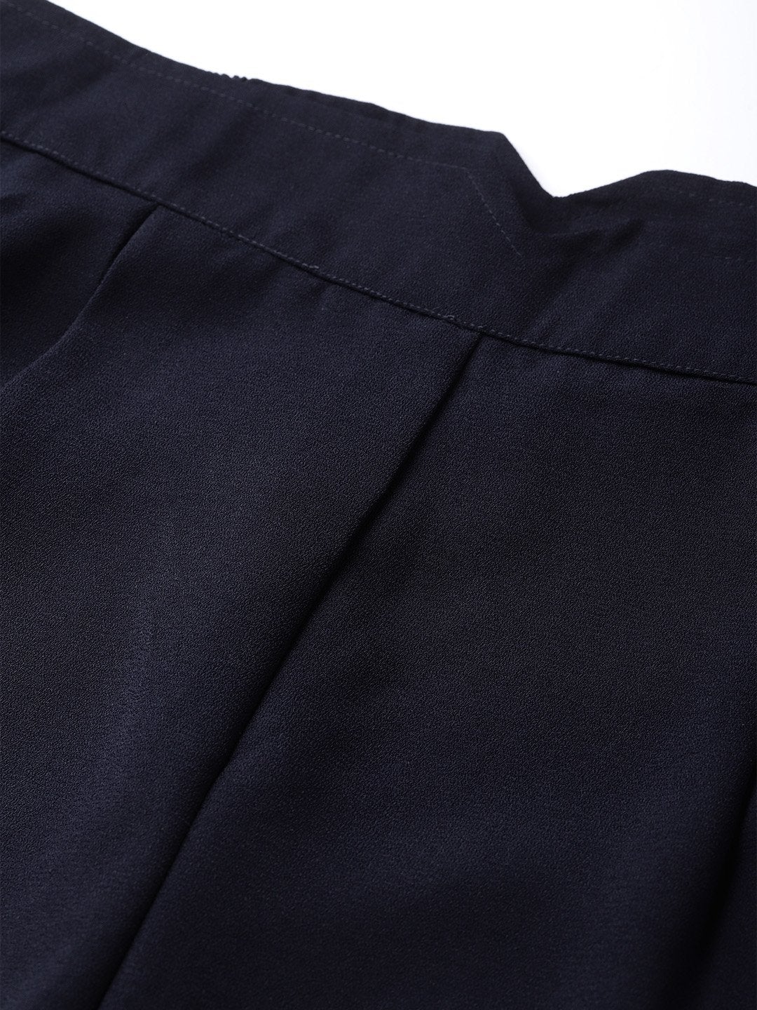 Women's Navy Side Zipper Pant - SASSAFRAS