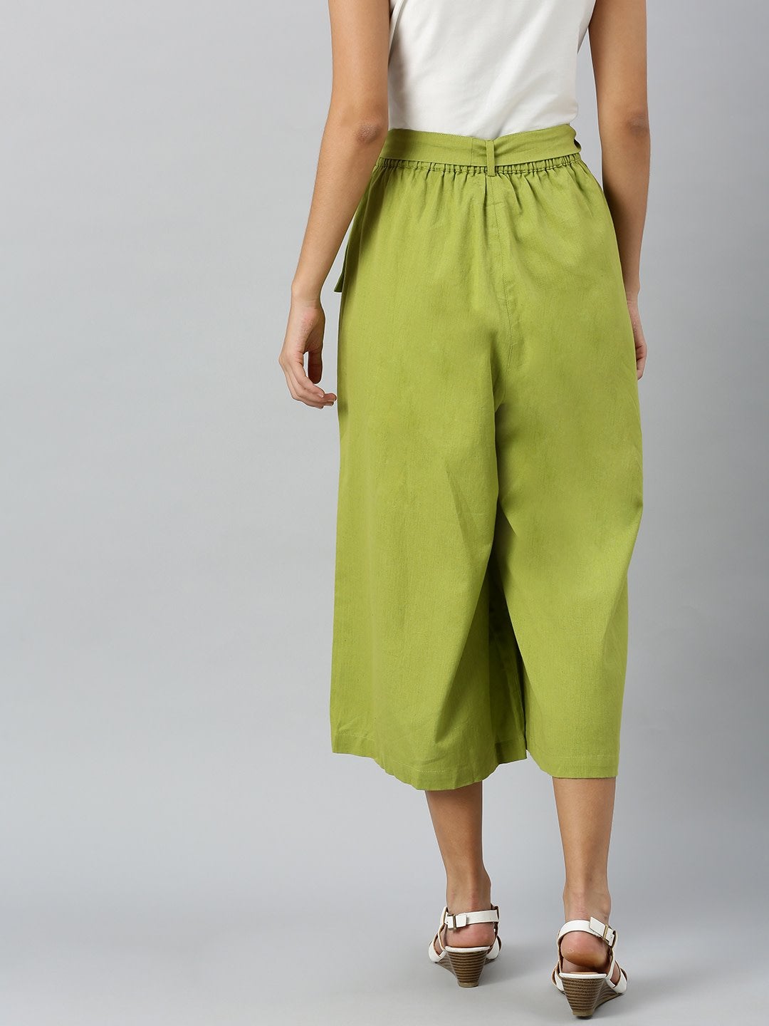 Women's Mint Green Pocket Bag Flare Pant - SASSAFRAS