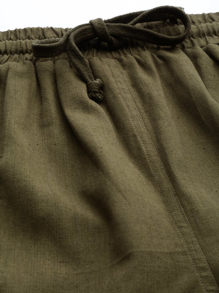 Women's Olive Side Pocket Joggers