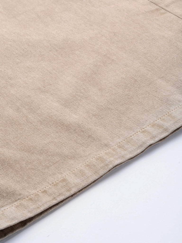 Women's Beige Denim Flared Pant
