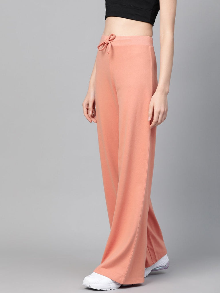 Women's Peach Terry Wide Leg Drawstring Pants