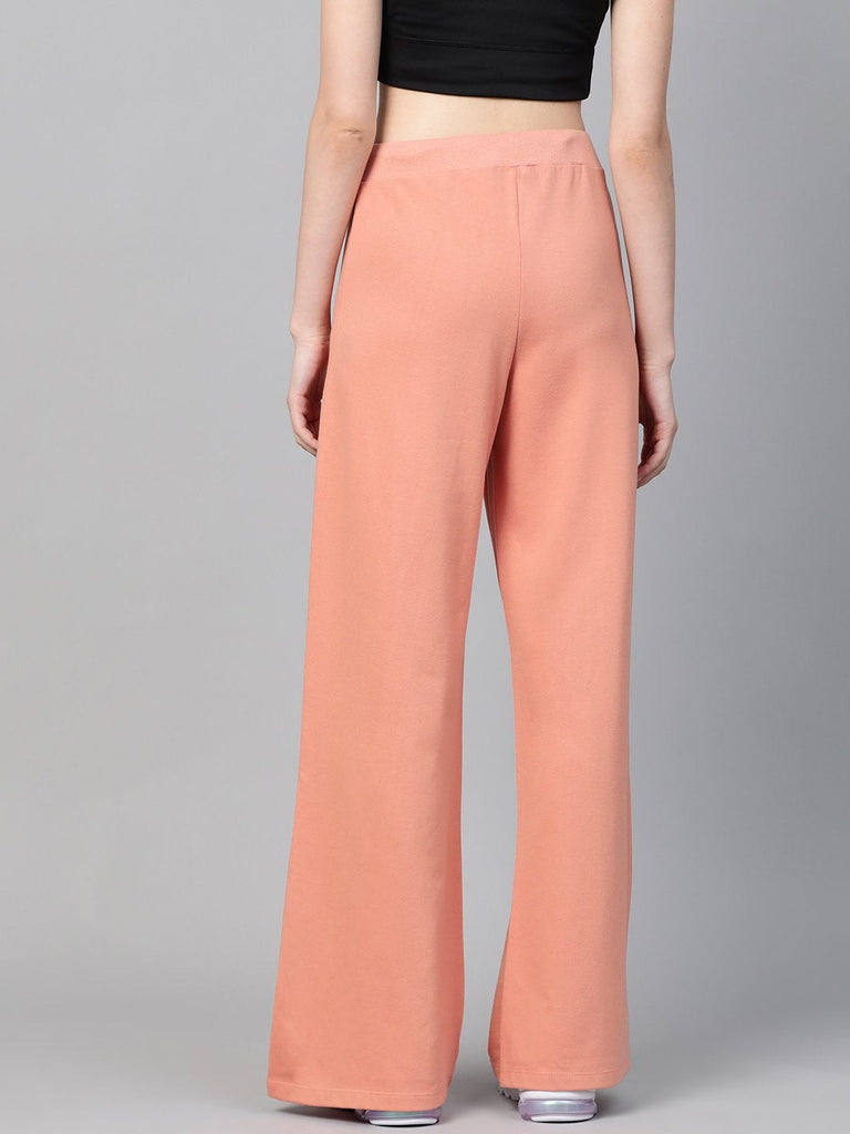 Women's Peach Terry Wide Leg Drawstring Pants