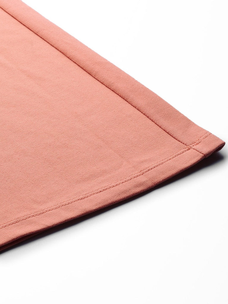 Women's Peach Terry Wide Leg Drawstring Pants