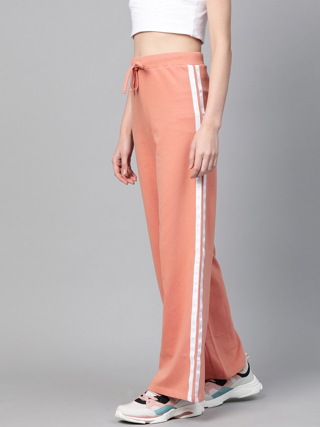 Women's Peach Terry Side Tape Drawstring Pants - SASSAFRAS