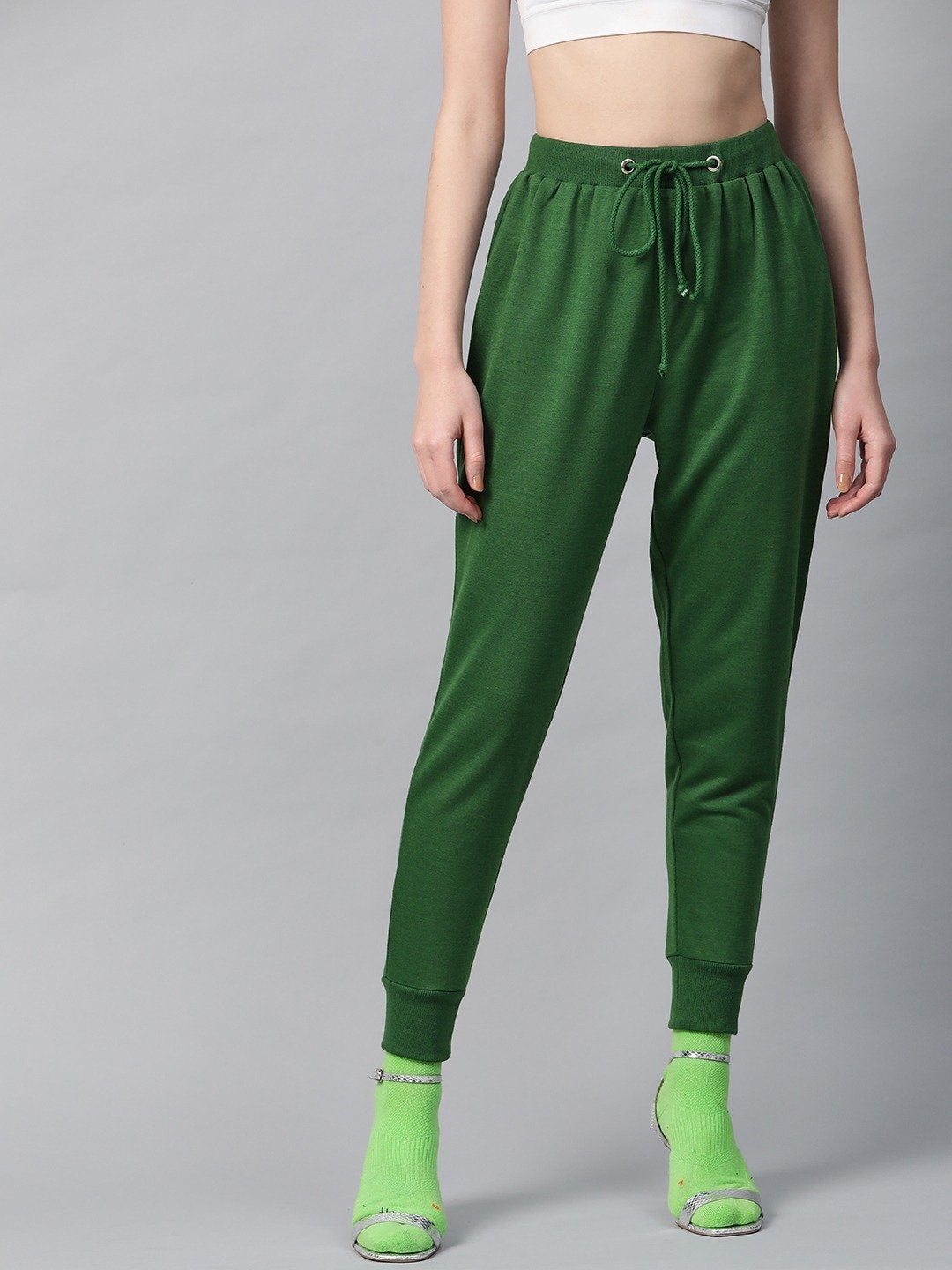 Women's Emerald Inlay Pocket Terry Jogger Pants - SASSAFRAS