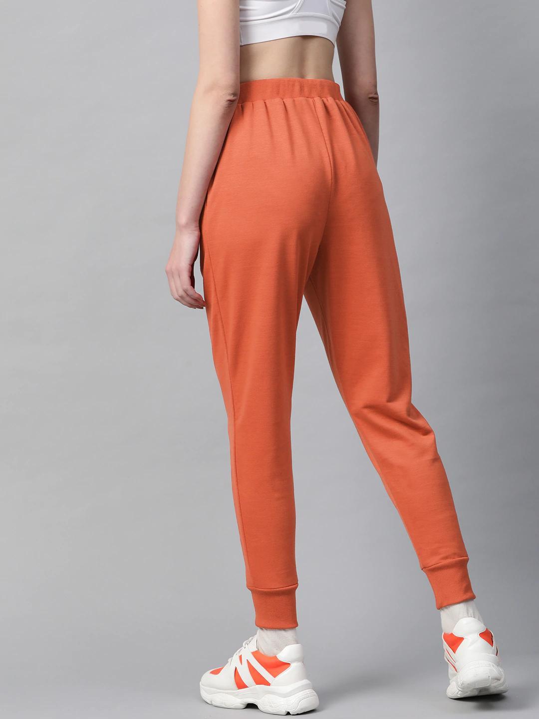 Women's Rust Inlay Pocket Terry Jogger Pants - SASSAFRAS