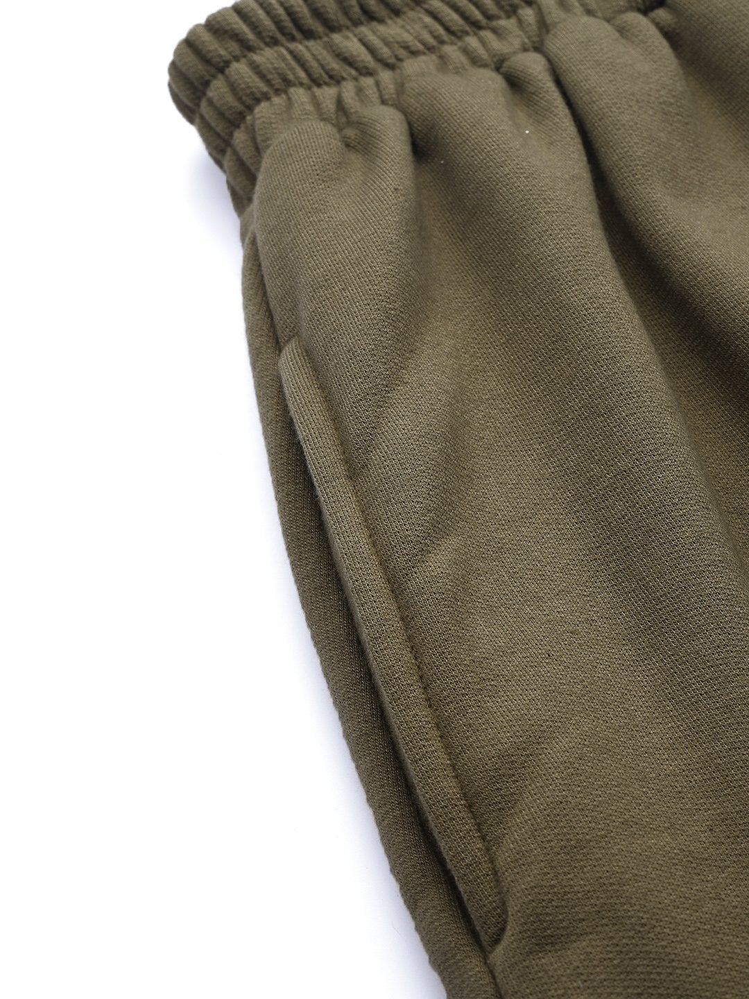 Women's Olive Fleece Jogger - SASSAFRAS