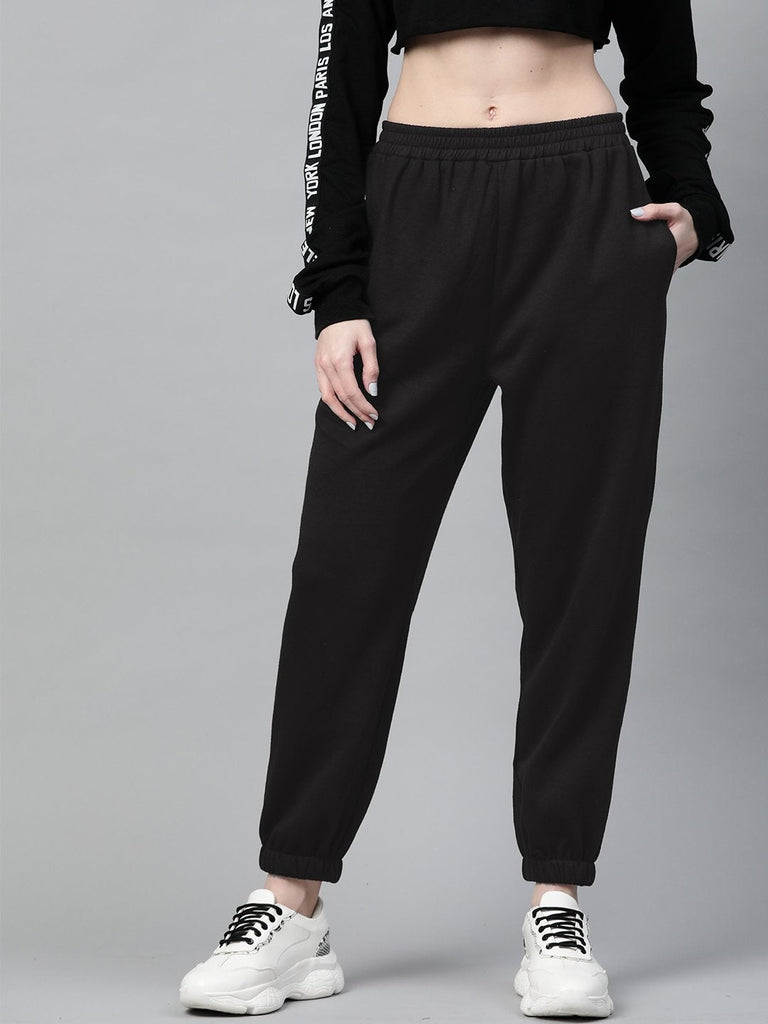Women's Black Fleece Jogger