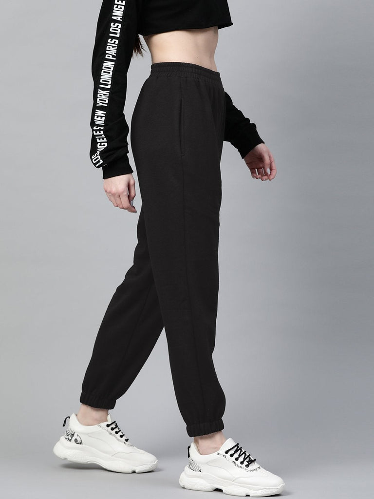 Women's Black Fleece Jogger