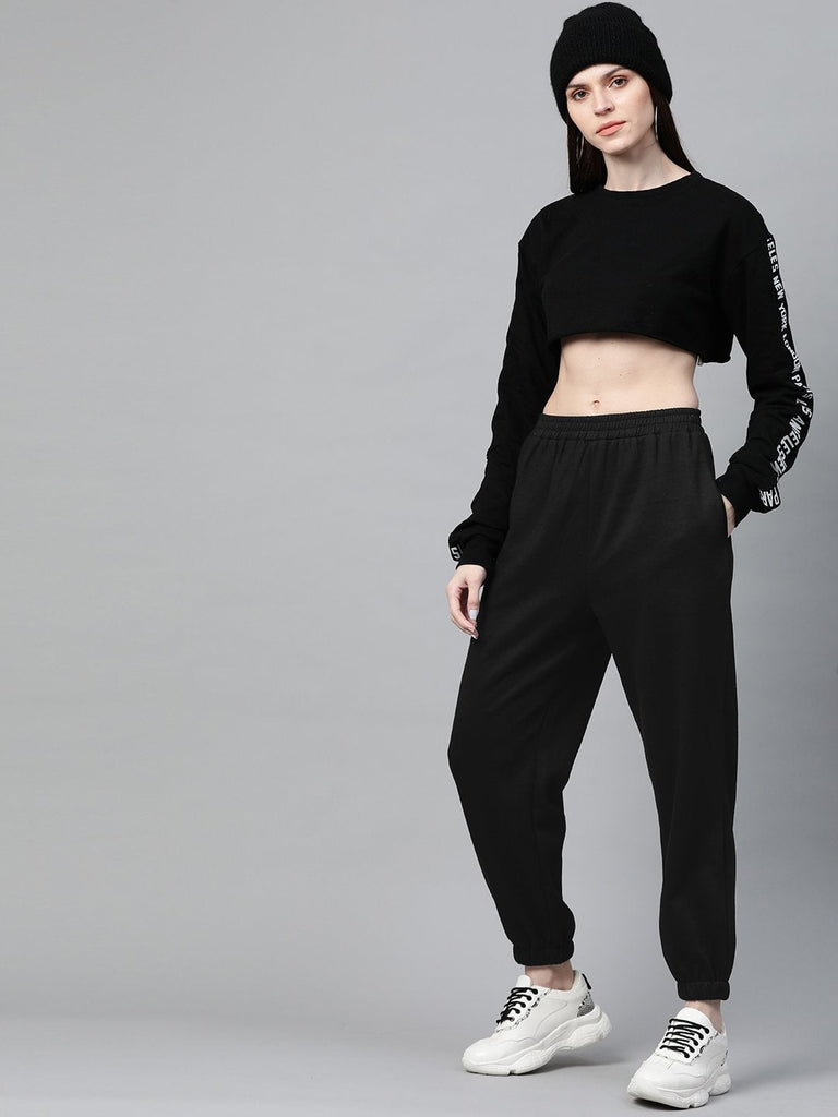 Women's Black Fleece Jogger