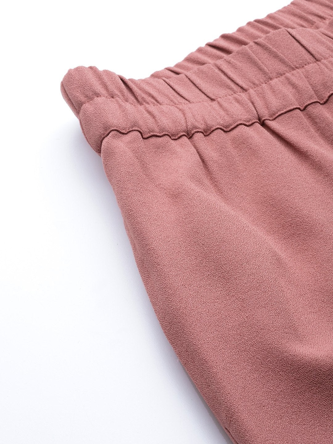 Women's Pink Roll Up Pants - SASSAFRAS