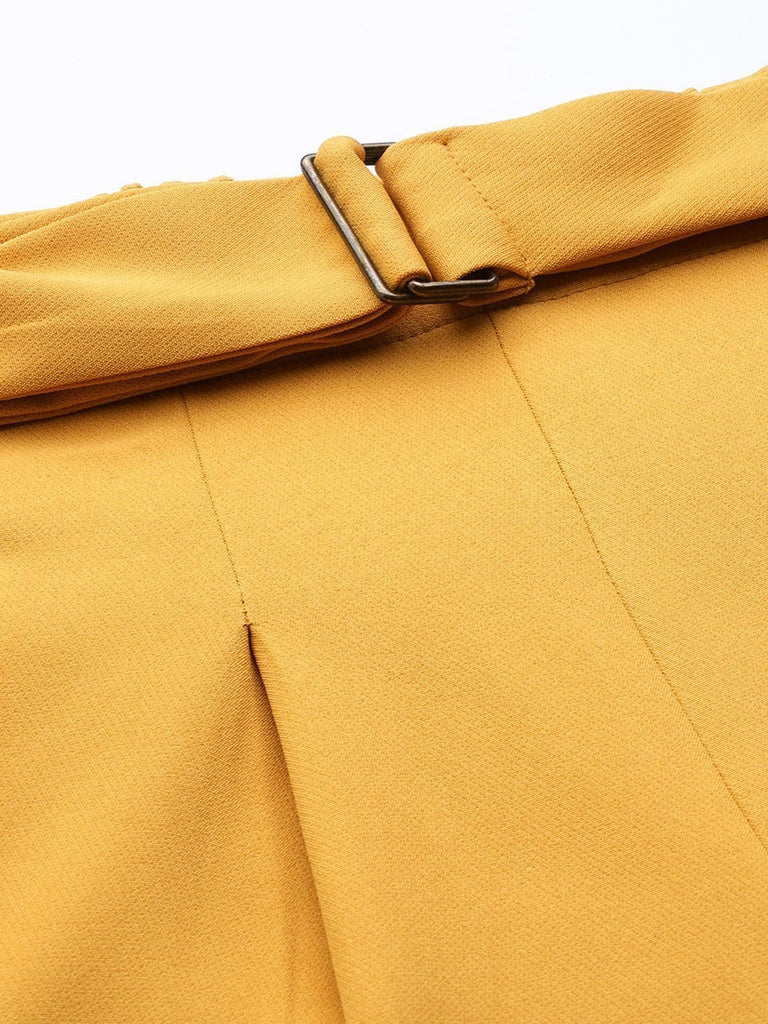 Women's Mustard Tapered Pants