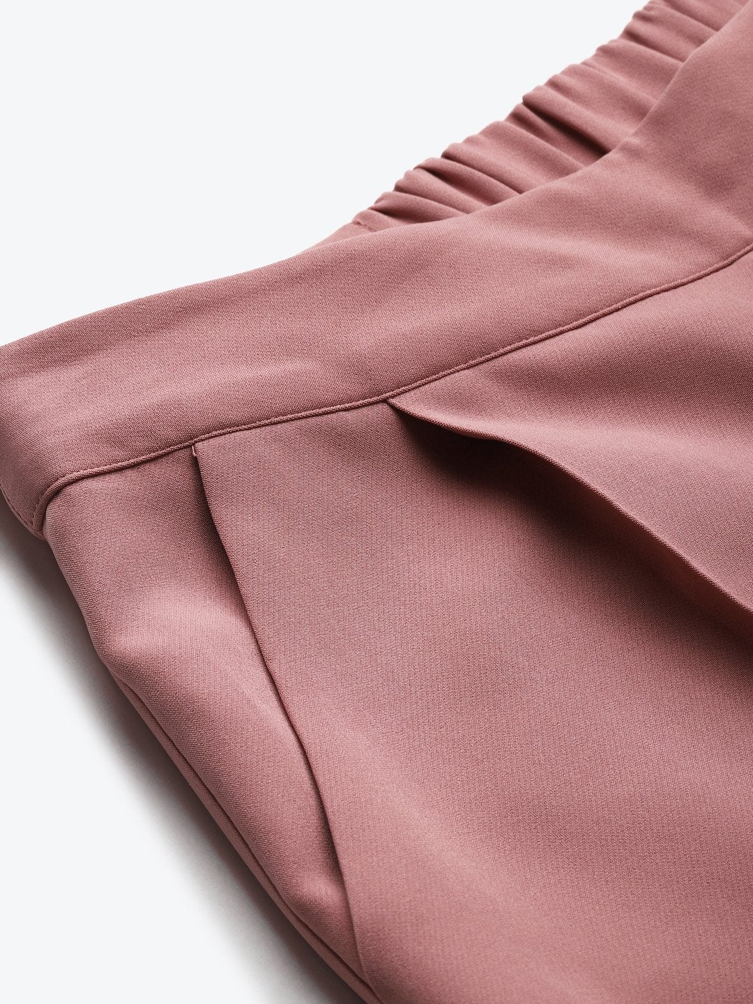 Women's Pink Tailored Fit Pants - SASSAFRAS