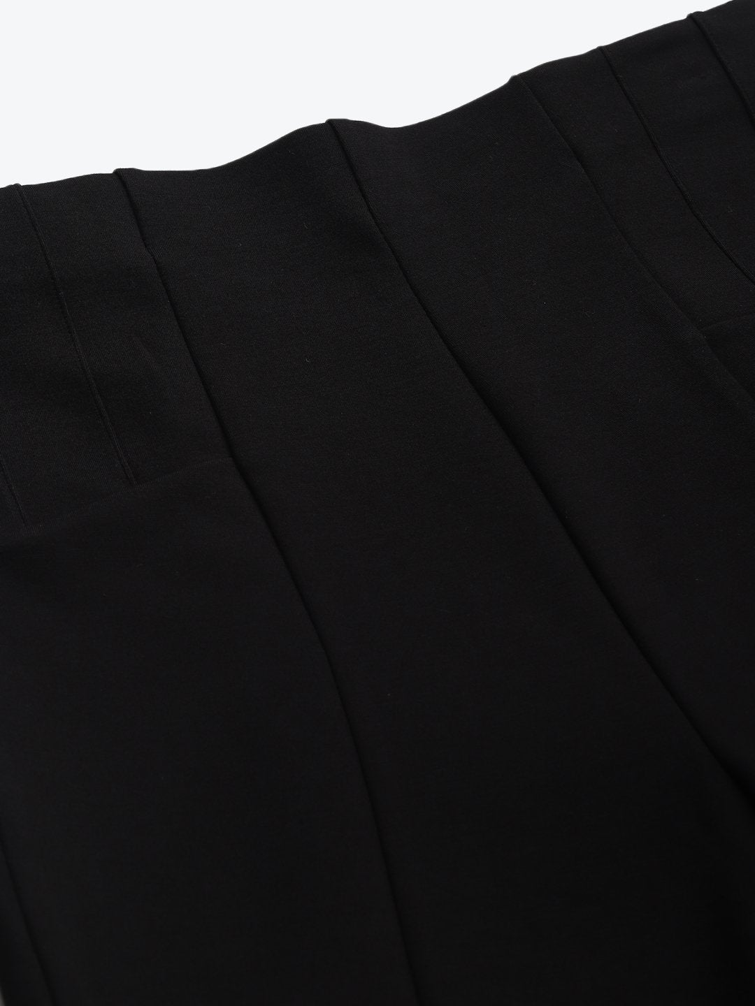 Women's Black Back Zipper High Waist Jeggings - SASSAFRAS