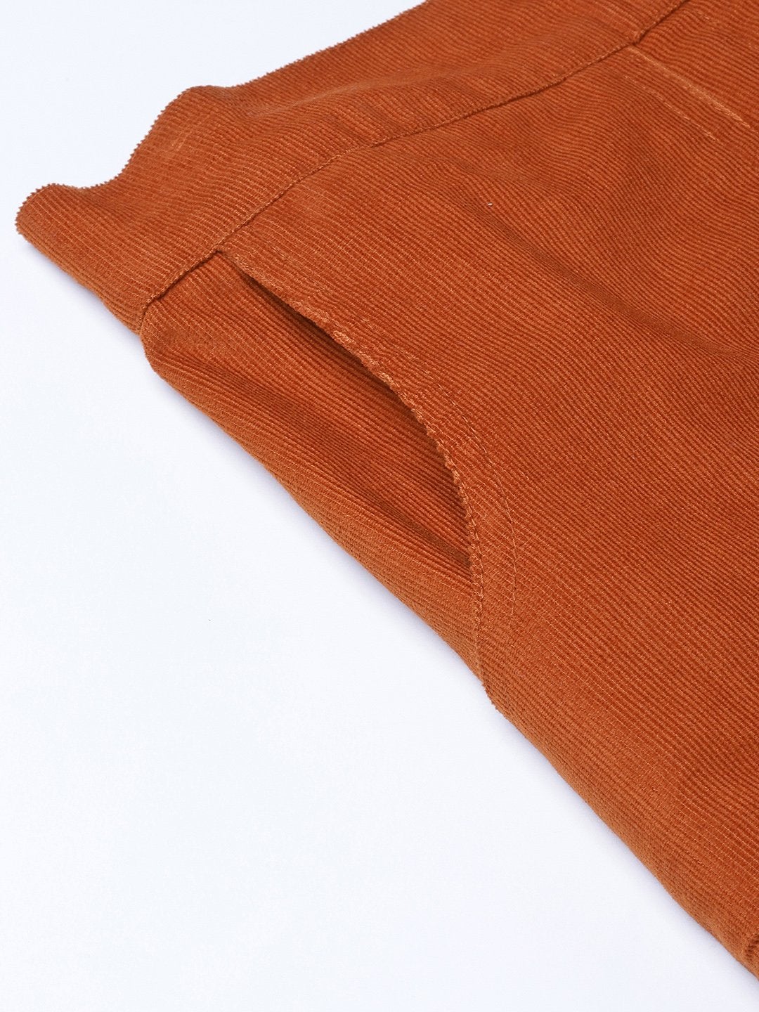 Women's Rust Corduroy Skirt - SASSAFRAS