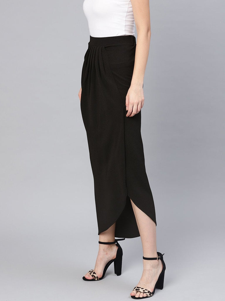 Women's Black Tulip Skirt