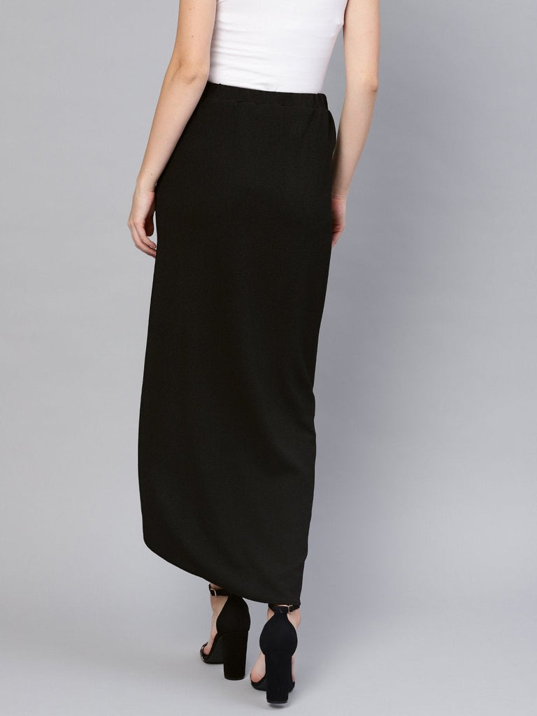 Women's Black Tulip Skirt