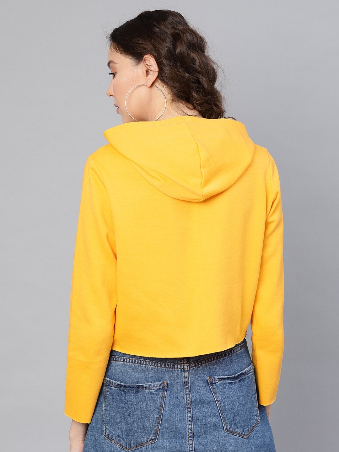 Women's Yellow Kitty Sweatshirt - SASSAFRAS