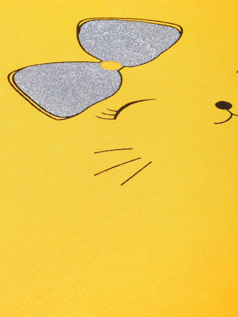 Women's Yellow Kitty Sweatshirt