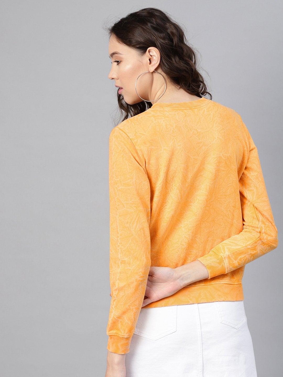 Women's Yellow Stone Washed Sweatshirt - SASSAFRAS