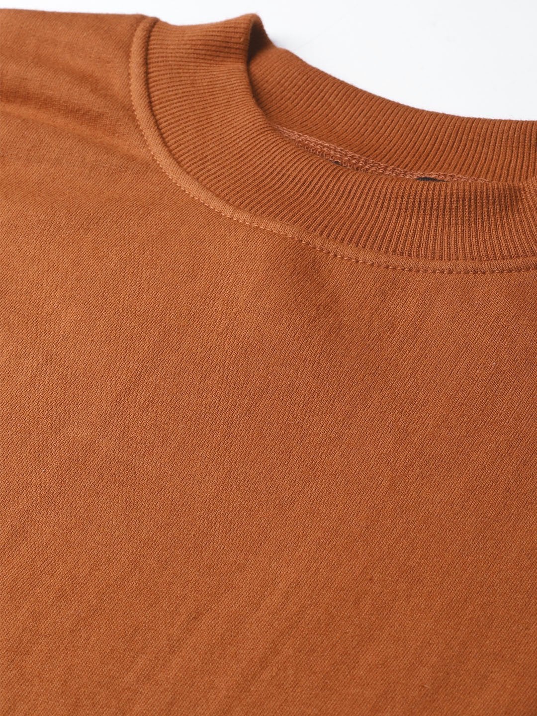 Women's Brown Arm Tape Sweatshirt - SASSAFRAS