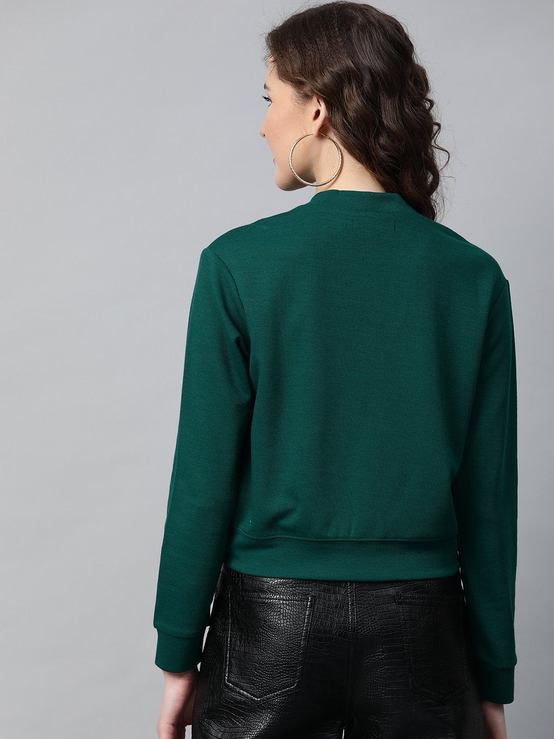 Women's Green Front Button Cardigan - SASSAFRAS