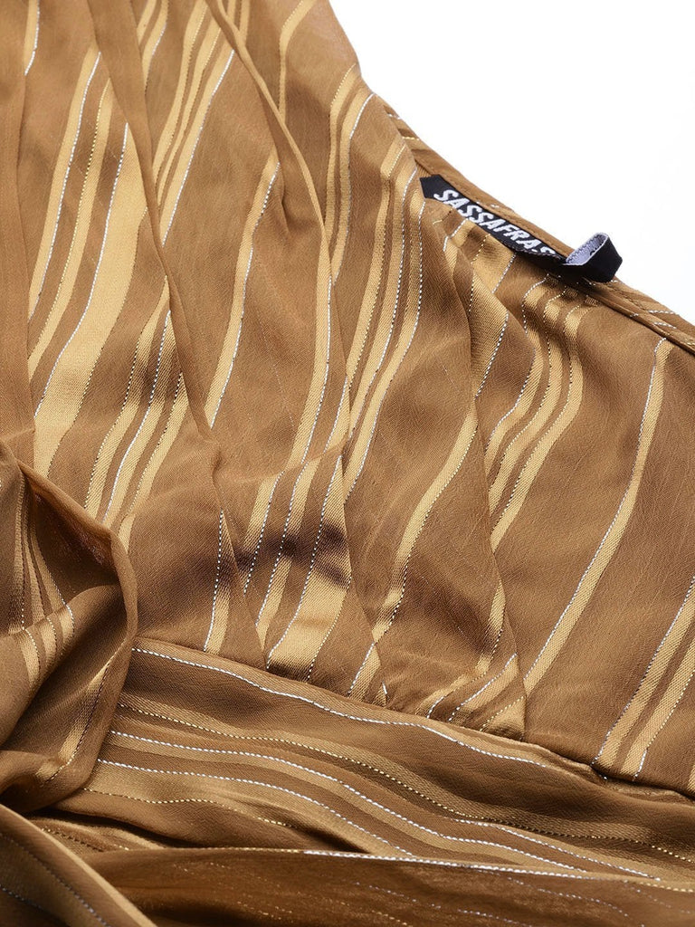 Women's Copper One Shoulder Top
