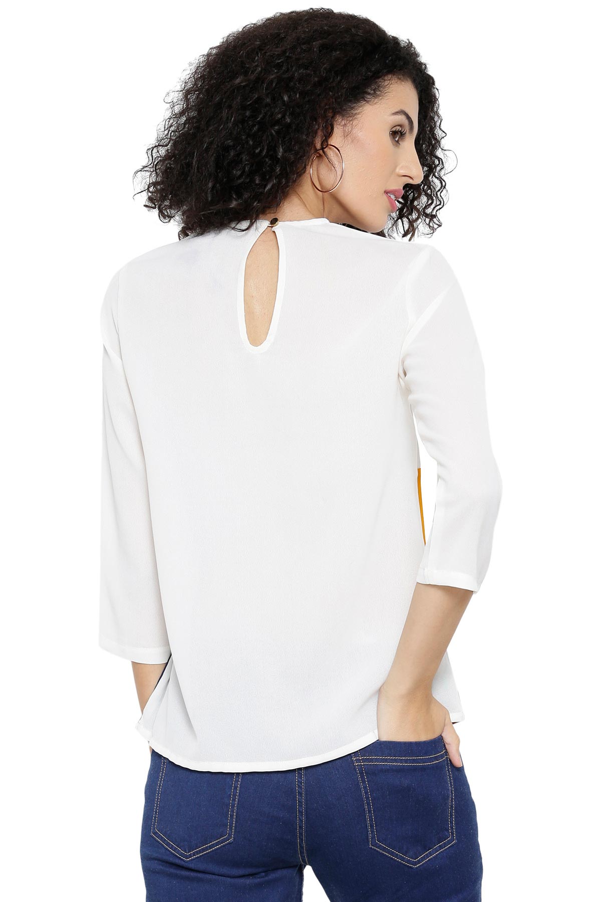 Women's Midnight Color Block Top - SASSAFRAS