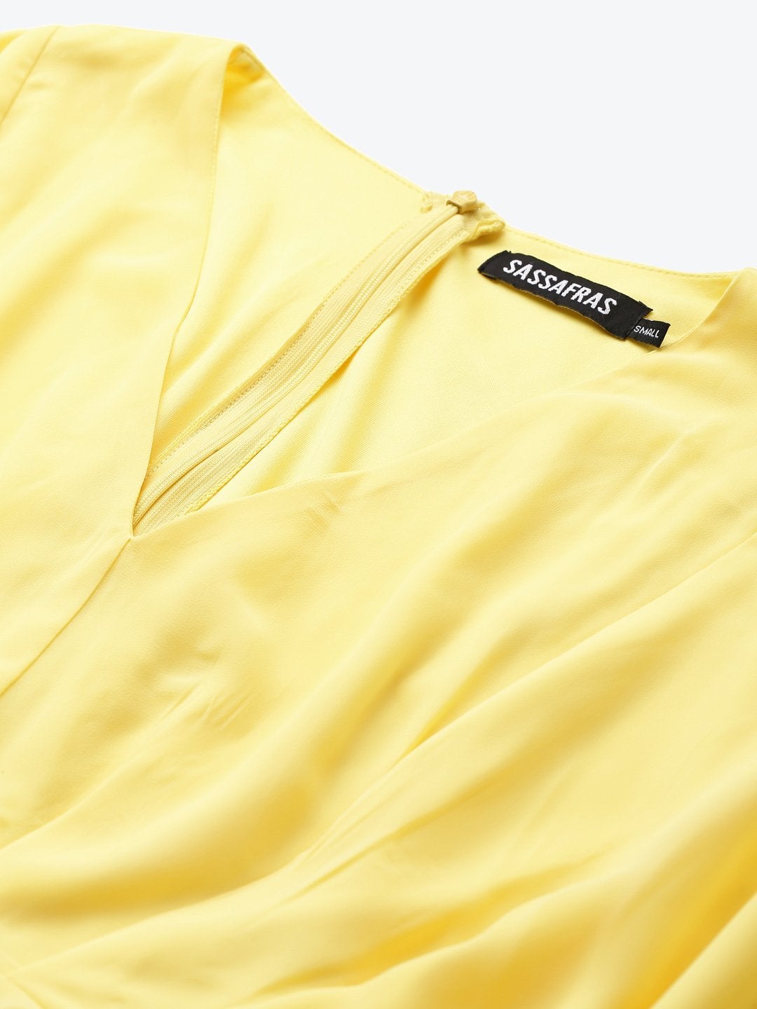 Women's Yellow Kimono Top - SASSAFRAS