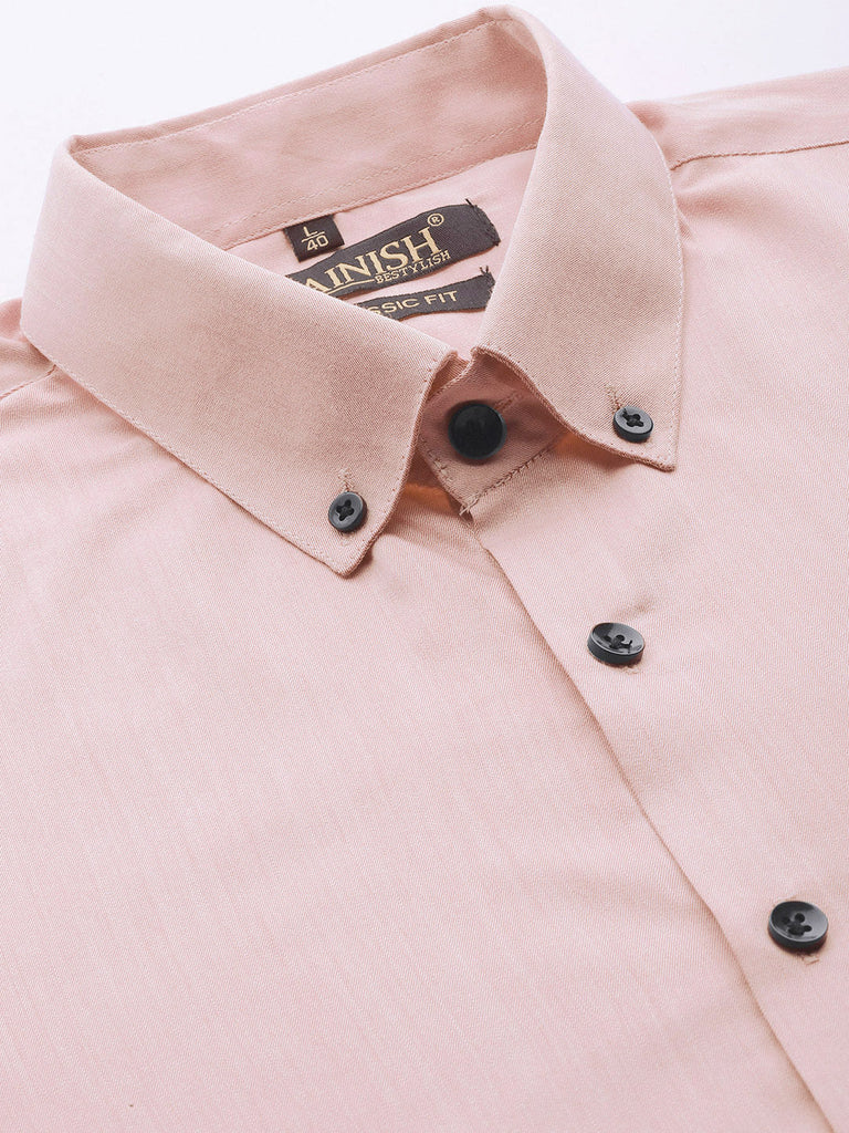 Men's Solid Formal Cotton Shirt ( SF 792Magenta )