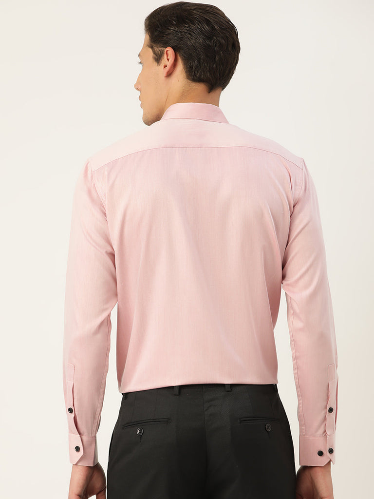 Men's Solid Formal Cotton Shirt ( SF 792Magenta )