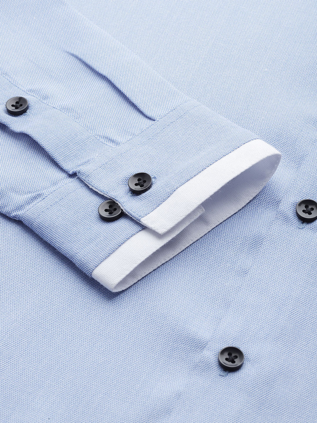 Men's  Cotton Solid Formal Shirts ( SF 796Blue ) - Jainish