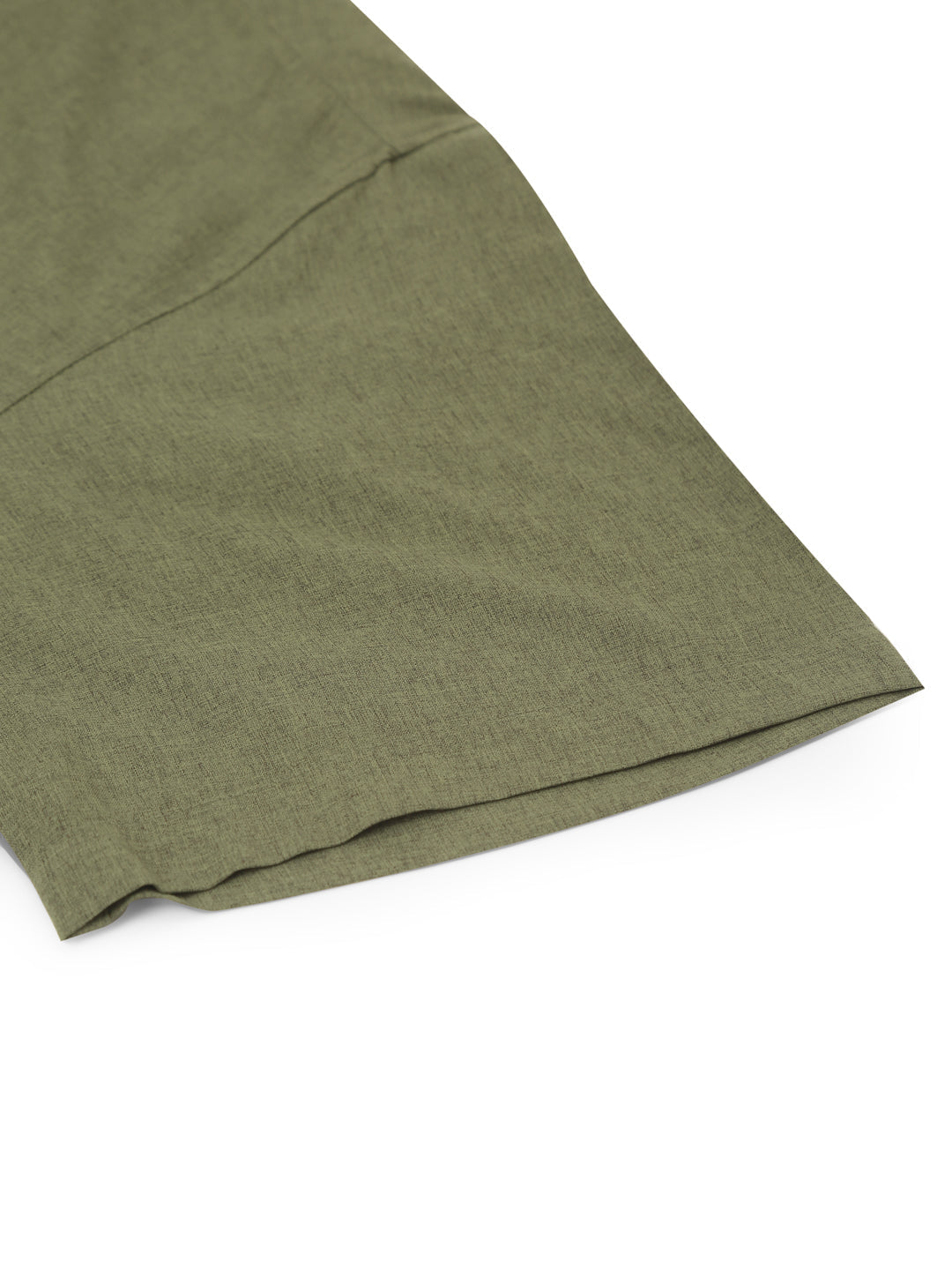 Men's Cotton Solid Half Sleeve Formal Shirts ( SF 811Olive ) - Jainish