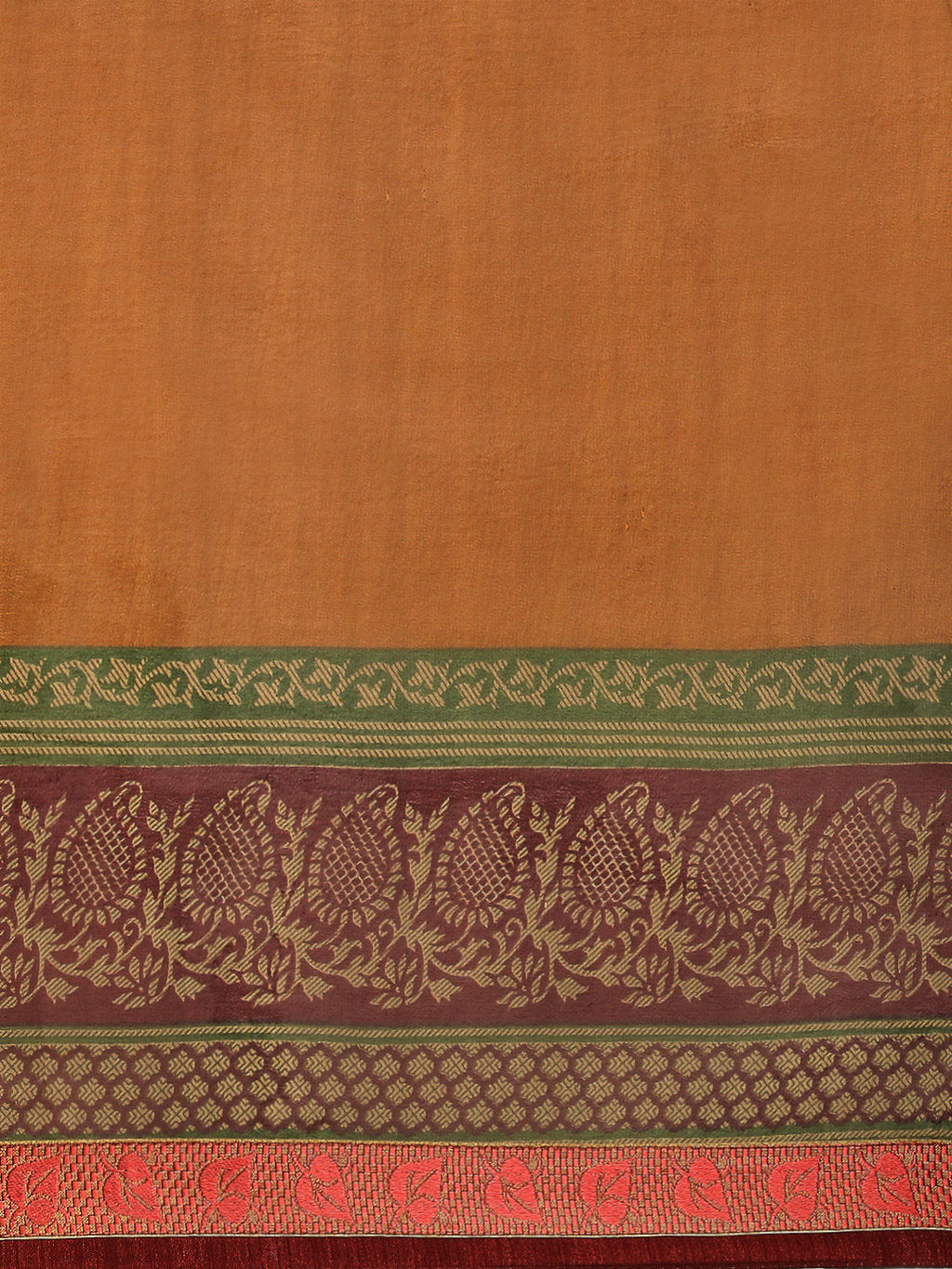 Women's Mustard Rangoli Silk Printed Daily Wear Saree - Sangam Prints