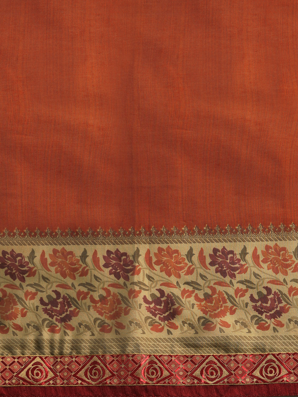Women's Orange Rangoli Silk Printed Daily Wear Saree - Sangam Prints