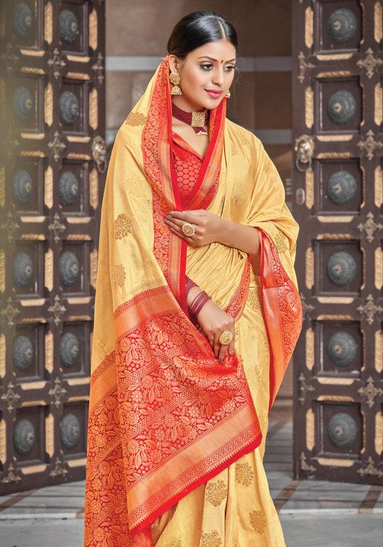 Women's Silk Zari Work Traditional Saree