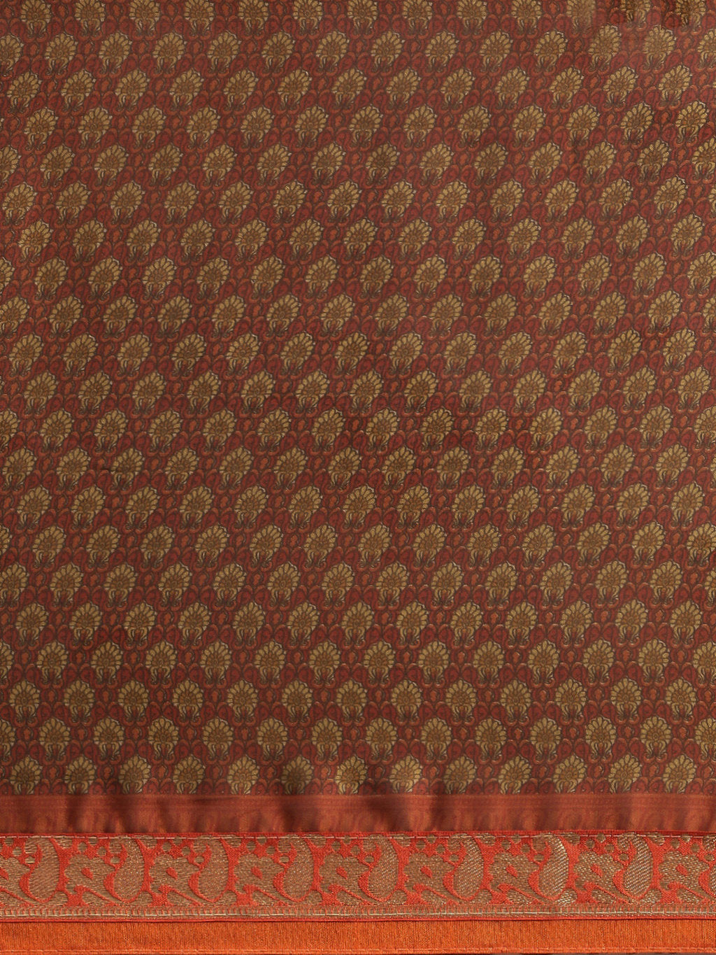 Women's Brown Crepe Printed Daily Wear Saree - Sangam Prints