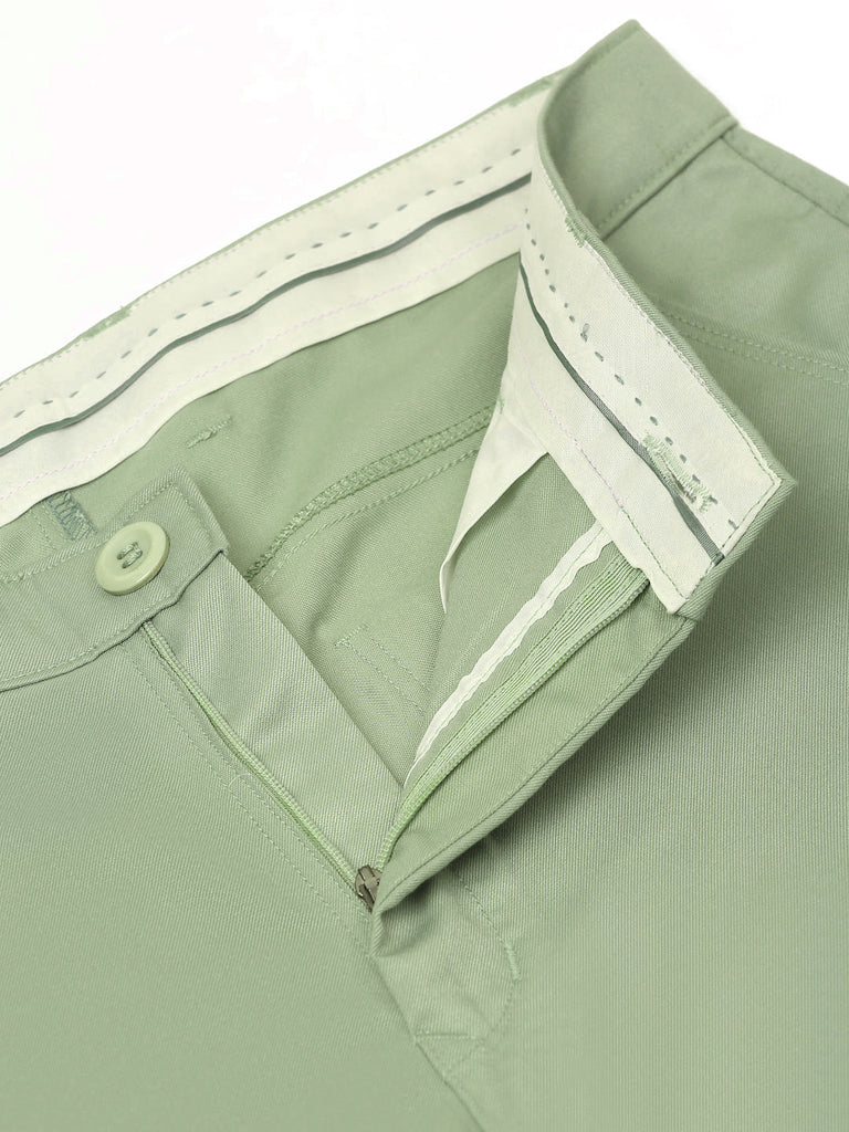 Men's Casual Cotton Solid Shorts ( SGP 153 Pista-Green )