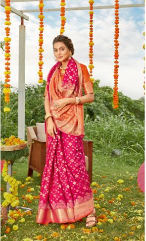 Women's Silk Woven Rich Pallu Work Traditional Saree