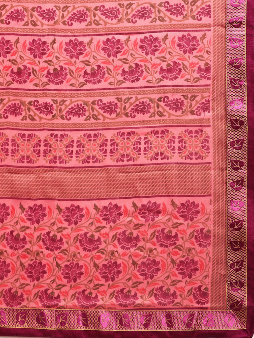 Women's Gajari Rangoli Silk Printed Daily Wear Saree - Sangam Prints
